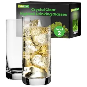 Nutrichef highball glasses set of 2