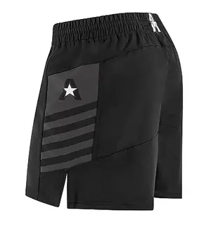 Anthem Athletics Reignite MMA shorts in black and grey with elastic waistband