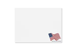 Large 9x12 booklet envelopes with patriotic American flag design