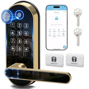 SAMTECHT Bluetooth Fingerprint Smart Lock with handle