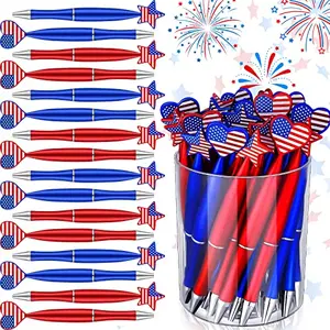 Yexiya star and heart patriotic ballpoint pen