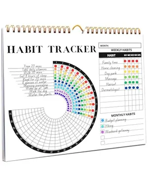 Lamare Habit Tracker with unique circle layout and eco-friendly materials