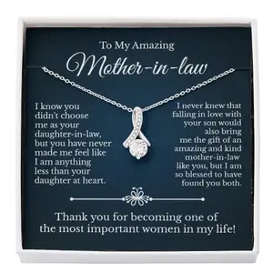 14k gold over silver necklace with cubic zirconia for mother of the groom