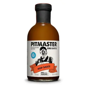 True Made Foods Pitmaster Mop Sauce bottle, East Carolina vinegar and hot pepper