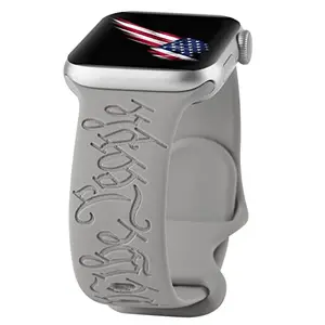 PENKEY laser engraved star-flag Apple Watch band for smaller sizes