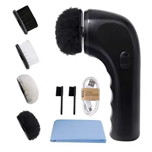 Sansent electric shoe polisher with multiple brush heads