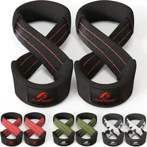 Trend Changer Figure 8 Lifting Straps black and red padded