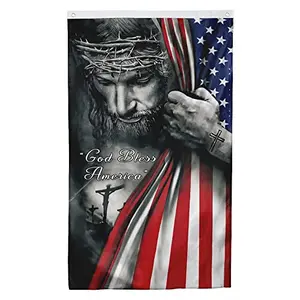 Cayyon god bless america one nation under god flag banner