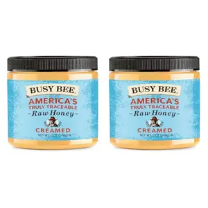 Busy Bee Creamed Raw Unfiltered Honey pack of 2