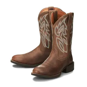 Justin Rendon Men's Round Toe Western Boot with Removable Insole