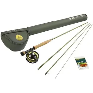 Redington Euro Nymph Fly Fishing Field Kit with 10-foot rod, carrying case, and pre-spooled reel