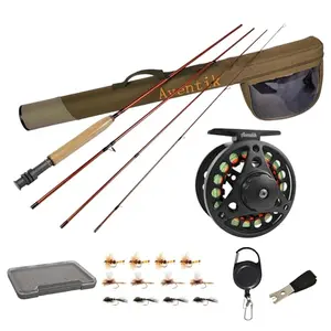 Aventik Extreme Fly Fishing Combo Kit with 9-foot rod, pre-loaded reel, and carrier case
