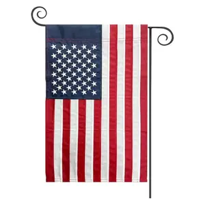 TOPFLAGS embroidered stars American garden flag 12x18 inches