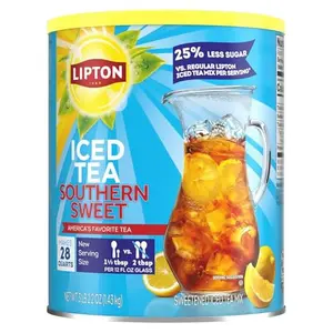 Lipton zero sugar Southern sweet iced tea mix canister
