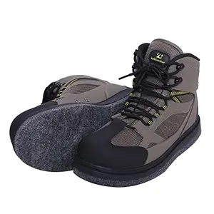Kylebooker felt sole wading boot green color