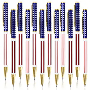 Whaline metal patriotic gel pens