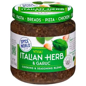 Spice World Garlic and Italian Herb Seasoning Blend jar