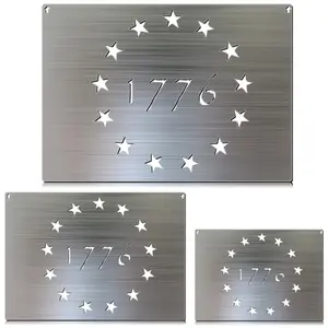 Leinuosen stainless steel 1776 stencil set in three sizes