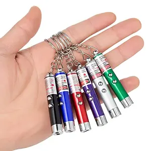 WNZQK 6-pack mini keychain laser pointers in assorted colors