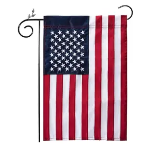 ROTERDON double sided embroidered American garden flag nylon