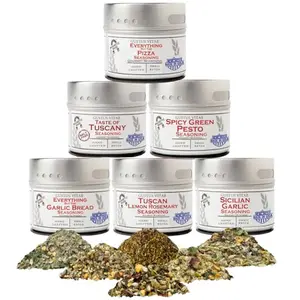 Gustus Vitae Italian Seasoning Gift Set magnetic tins