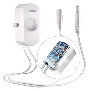 Sensky white mini PIR motion sensor with dimmable function for under cabinet LED lighting