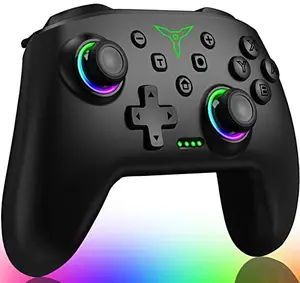 ELISWEEN Wireless Switch Controller with RGB lights, black