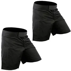ROAR-INT multi-pack grappling shorts in black and blue