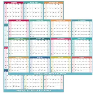 MaaIbok 2026-2027 erasable wall calendar two-sided vertical horizontal