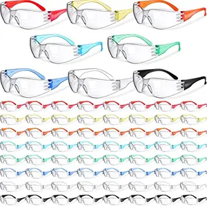 Yunsailing 64 pairs of colorful safety glasses in box
