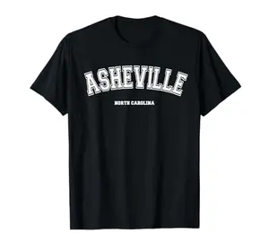 Plain Asheville North Carolina T-shirt for Biltmore visitors