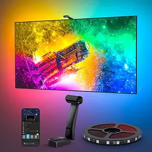 Govee Envisual T2 TV LED backlight strip with dual cameras for 55-65 inch TVs creating ambient gaming lighting