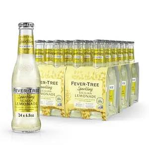 Fever-Tree Sicilian Lemonade bottle and glass