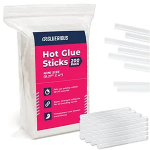 Gluerious 200 mini hot glue sticks bulk pack