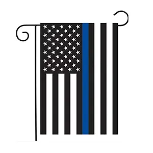 DELAYNOMORE77 lightweight polyester thin blue line garden flag double-sided design