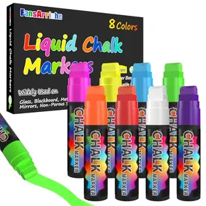 FansArriche jumbo 8-pack chalk markers for bold American flag designs