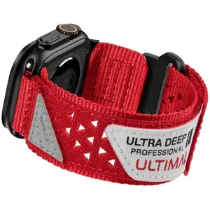 ULTIMAL red patriotic nylon band for Apple Watch