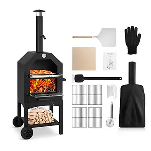 EDOSTORY wood fired pizza oven with stand and accessories