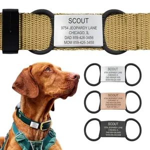 ROAD iD slide-on dog tag in slate color