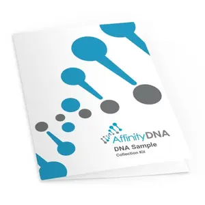 Paternal lineage DNA test kit with haplogroup map