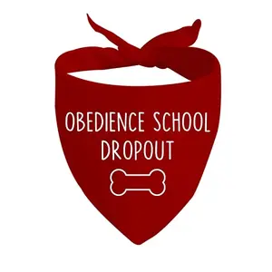 Obedience S Dropout funny dog bandana