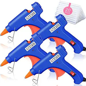 Zhengmy 4 hot glue guns with 20 sticks