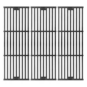 Burly cast iron grill grates for Char-Griller 3-pack