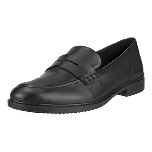 ECCO Dress Classic 15 black leather oxford with elegant stitching and smooth silhouette