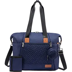 LOVEVOOK navy blue diaper bag tote with first aid kit bag