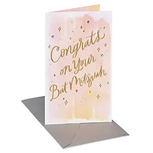American Greetings Bat Mitzvah card with love on special occasion