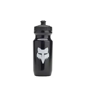 Fox Racing Base cycling water bottle in black with fox head graphic, 22oz