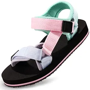 KELISI kids adjustable strap athletic sandals in bright colors