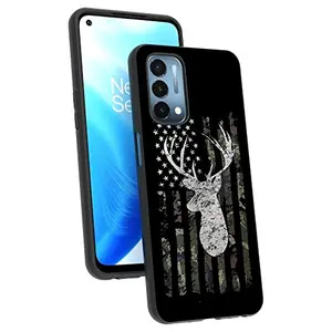 Camouflage American flag deer hunting TPU case for OnePlus Nord N200
