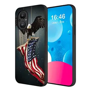 Slim American flag eagle TPU case for OnePlus Nord N20